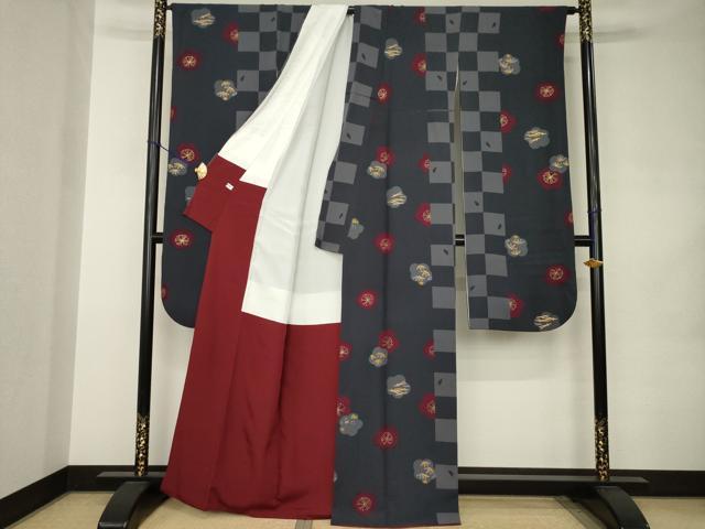 平和屋着物●豪華振袖　梅　金彩　正絹　逸品　AABJ9211ck