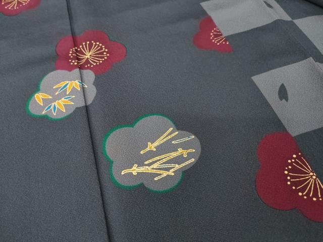 平和屋着物●豪華振袖　梅　金彩　正絹　逸品　AABJ9211ck