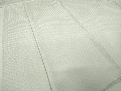平和屋着物●上質な色無地　檜垣地紋　蕎麦切色　正絹　逸品　AABJ9228ck