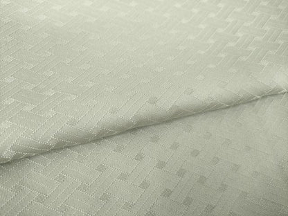 平和屋着物●上質な色無地　檜垣地紋　蕎麦切色　正絹　逸品　AABJ9228ck