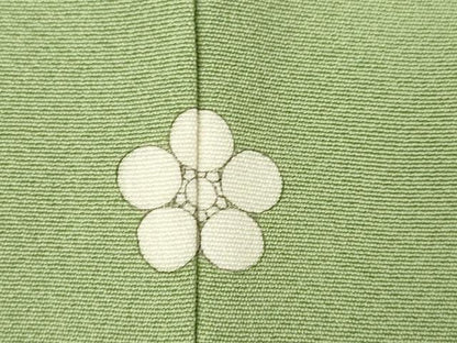 平和屋着物●上質な色無地　紋意匠　岩井茶色　正絹　逸品　AABJ9231ck