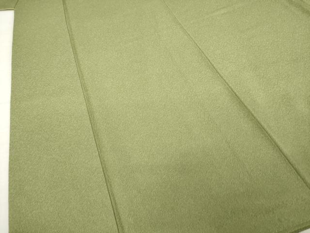 平和屋着物●上質な色無地　国防色　正絹　逸品　AABJ9232ck