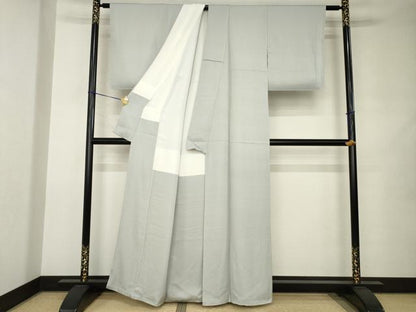平和屋着物●上質な色無地　潤色　正絹　逸品　AABJ9233ck