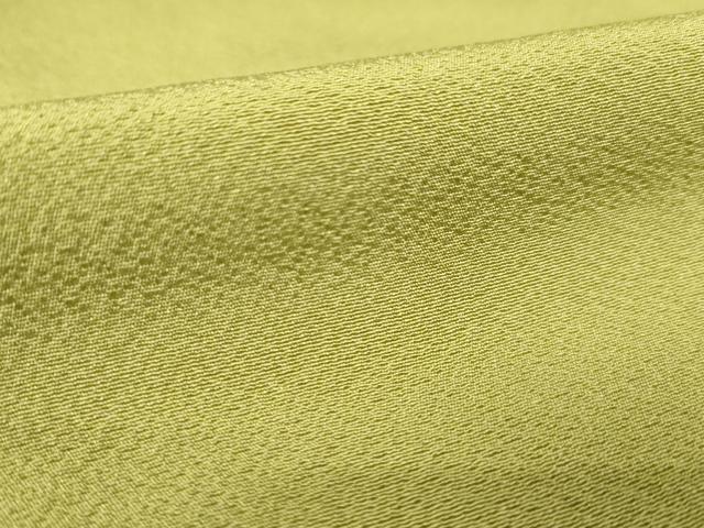平和屋着物●本草木染作家　瑞鳳　色無地　抹茶色　正絹　逸品　AABJ9235ck