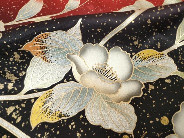 平和屋着物●豪華振袖　枝垂れ花文　暈し染め　金銀彩　正絹　逸品　AABJ9240ck