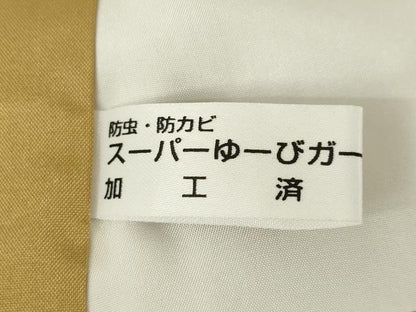 平和屋着物●上質な紬　間道　正絹　逸品　AABJ9248ck