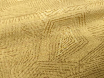 平和屋着物●上質な紬　幾何学文様　正絹　逸品　AABJ9253ck