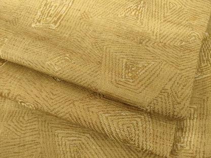 平和屋着物●上質な紬　幾何学文様　正絹　逸品　AABJ9253ck