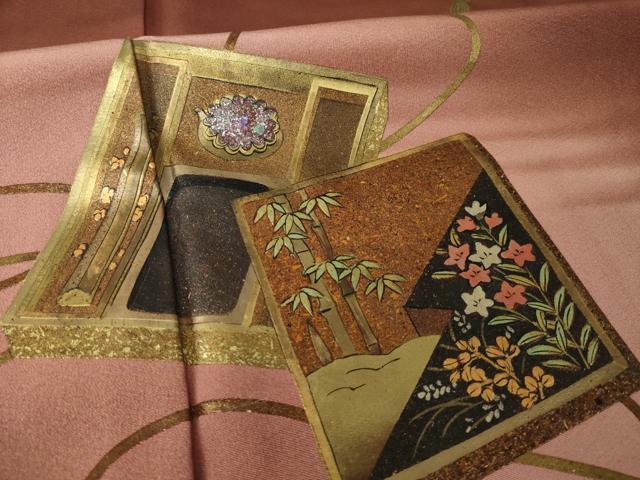 平和屋着物●豪華色留袖　作家物　花文箱文　暈し染め　金彩　ロング丈　正絹　逸品　未使用　AABJ9254ck