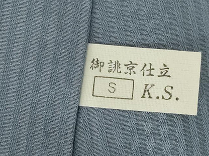 平和屋着物●本場大島紬　染大島　訪問着　絞り　流水文　たたき染め　正絹　逸品　AABJ9255ck