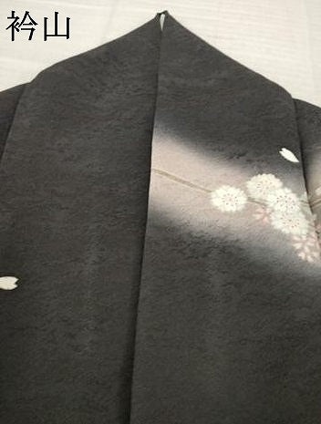 平和屋着物●訪問着　刺繍　枝垂れ桜　暈し染め　金糸　正絹　逸品　AABJ9267ck