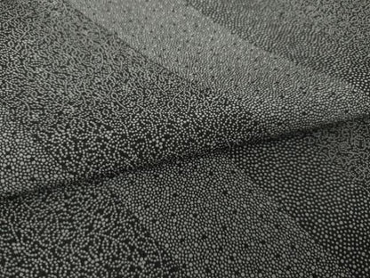平和屋着物●江戸小紋　斜縞花文　黒地　正絹　逸品　AABJ9270ck
