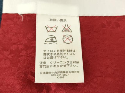 平和屋着物●豪華振袖　駒刺繍　舞花文　暈し染め　金彩　ロング丈　正絹　逸品　AABJ9274ck