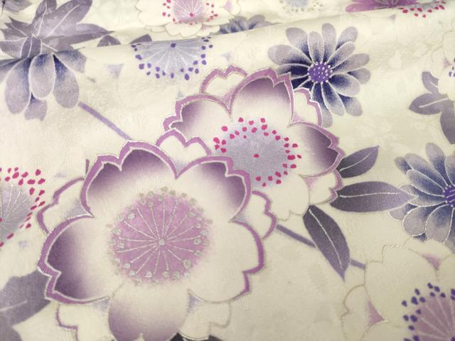 平和屋着物●豪華振袖　刺繍　枝垂れ花文　暈し染め　金糸　銀彩　京都きもの友禅扱い　正絹　逸品　AABJ9275ck