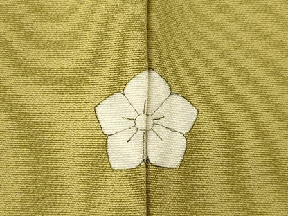 平和屋着物●上質な色無地　根岸色　正絹　逸品　AABJ9280ck