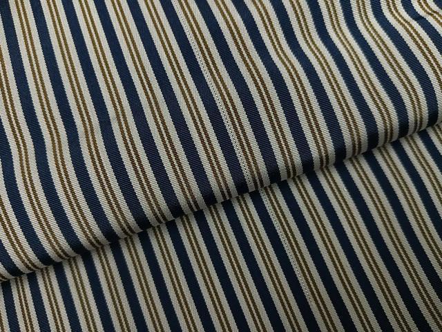 平和屋着物●男性　馬乗り袴　縞　正絹　逸品　AABJ9284ph