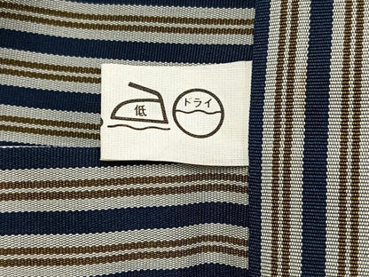 平和屋着物●男性　馬乗り袴　縞　正絹　逸品　AABJ9284ph