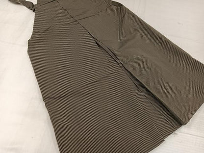 平和屋着物●男性　馬乗り袴　縞　正絹　逸品　AABJ9285ph
