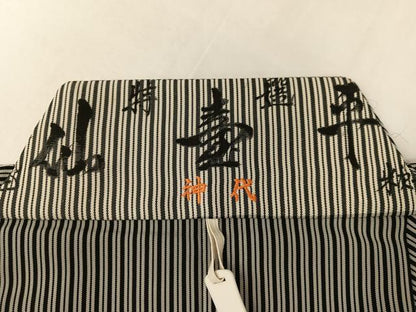 平和屋着物●男性　馬乗り袴　仙台平　縞　正絹　逸品　AABJ9289ph