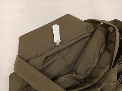 平和屋着物●男性　馬乗り袴　紬地　色無地　媚茶色　正絹　逸品　AABJ9292ph