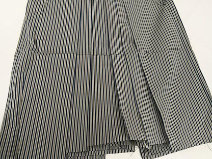 平和屋着物●男性　馬乗り袴　縞　正絹　逸品　AABJ9293ph