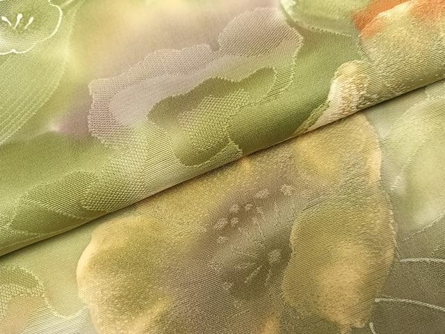 平和屋着物●上質な小紋　地紋起こし　花尽くし　暈し染め　正絹　逸品　AABJ9305ph