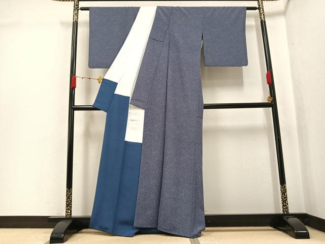 平和屋着物●伝統工芸伝承者　今坂國雄　江戸小紋　宝尽くし　正絹　逸品　AABJ9315ph