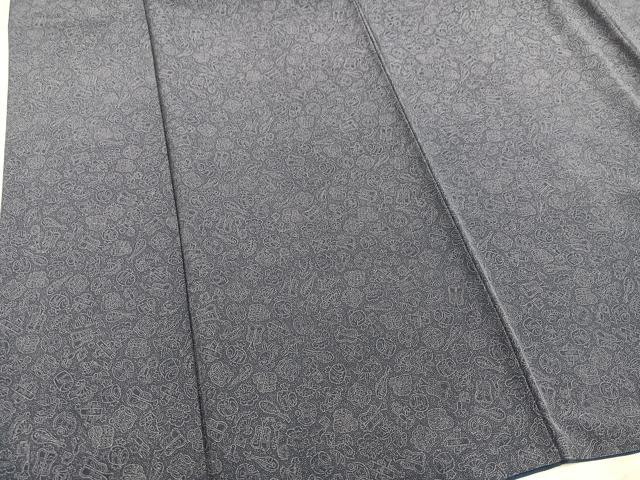 平和屋着物●伝統工芸伝承者　今坂國雄　江戸小紋　宝尽くし　正絹　逸品　AABJ9315ph