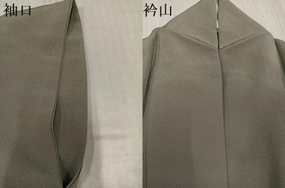 平和屋着物●上質な色無地　生壁色　正絹　逸品　AABJ9330ph