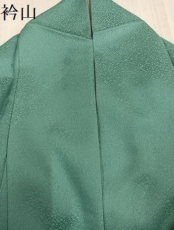 平和屋着物●上質な色無地　草花地紋　薄青色　正絹　逸品　AABJ9331ph