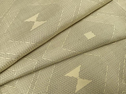 平和屋着物●本場大島紬　白大島　120亀甲　菱文　正絹　逸品　未使用　AABJ9332ph