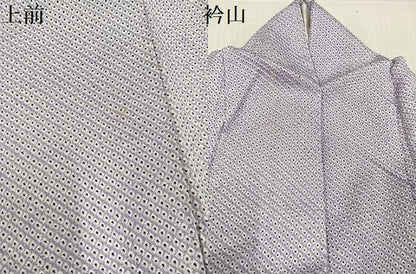 平和屋着物●大変加工の良い総絞り小紋　正絹　逸品　AABJ9342ph