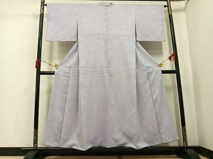 平和屋着物●大変加工の良い総絞り小紋　正絹　逸品　AABJ9342ph