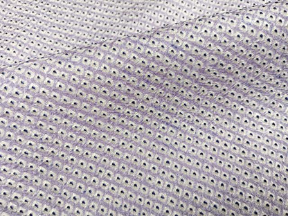 平和屋着物●大変加工の良い総絞り小紋　正絹　逸品　AABJ9342ph