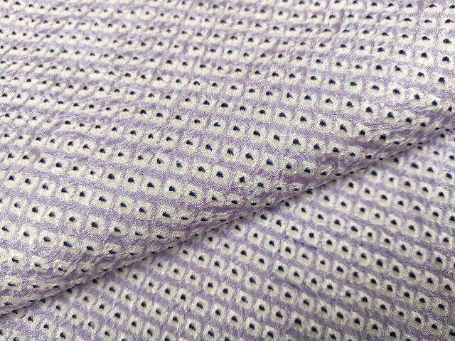 平和屋着物●大変加工の良い総絞り小紋　正絹　逸品　AABJ9342ph