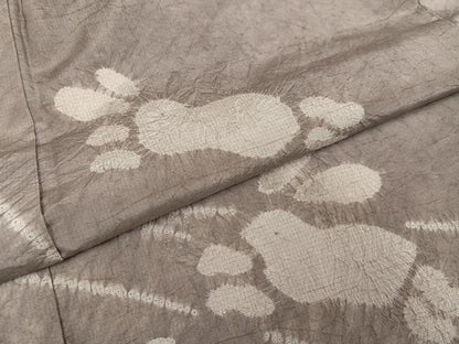 平和屋着物●本場縞大島紬　訪問着　絞り　兎花文　やまと金ラベル　正絹　逸品　未使用　AABJ9345ph