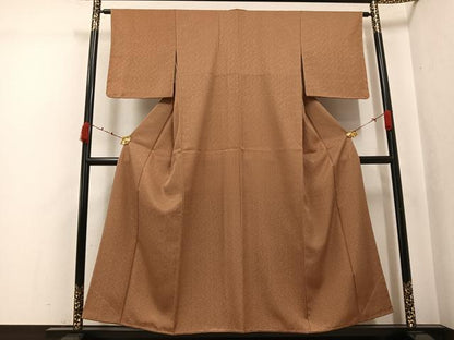 平和屋着物●江戸小紋　小花文　正絹　逸品　未使用　AABJ9348ph