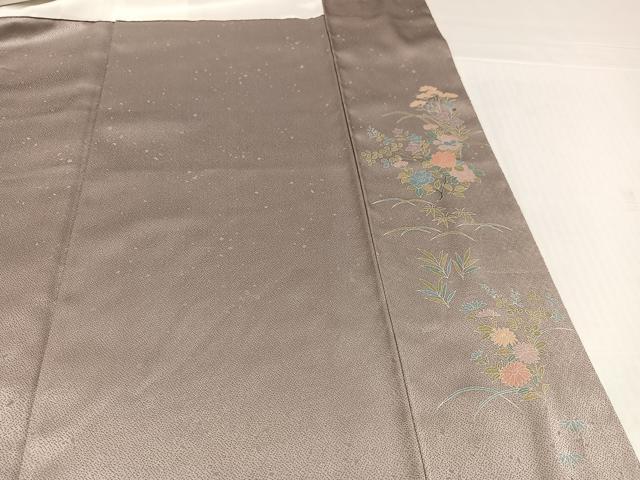平和屋着物●訪問着　松竹梅風景文　丹後ちりめん　反端付き　正絹　逸品　AABJ9353ph
