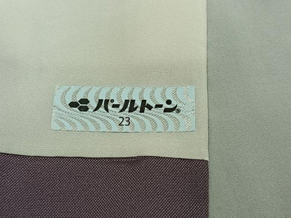 平和屋着物●上質な紬　色無地　鉄御納戸色　正絹　逸品　AABJ9363ph