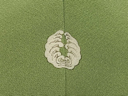 平和屋着物●上質な色無地　柳茶色　正絹　逸品　未使用　AABJ9375ph