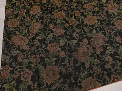 平和屋着物●本場大島紬　更紗唐草文　正絹　逸品　未使用　AABJ9380ph