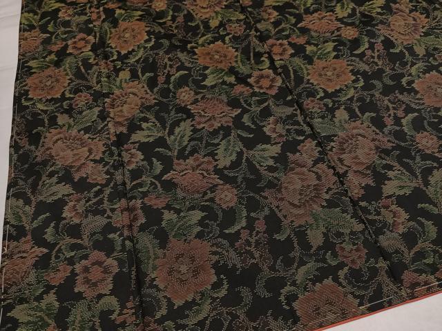 平和屋着物●本場大島紬　更紗唐草文　正絹　逸品　未使用　AABJ9380ph