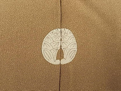 平和屋着物●訪問着　駒刺繍　風景草花文　金彩　正絹　逸品　AABJ9381ph