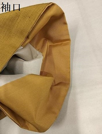 平和屋着物●上質な紬　間道　正絹　逸品　AABJ9387ph