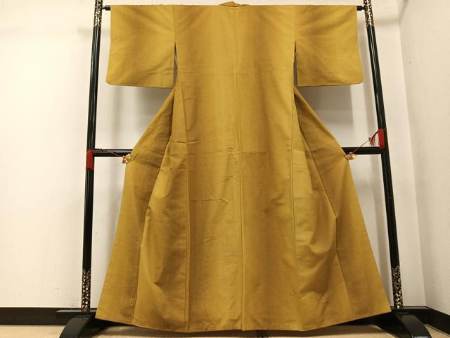 平和屋着物●上質な紬　間道　正絹　逸品　AABJ9387ph
