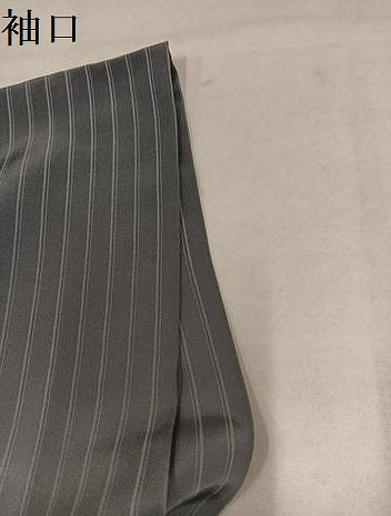 平和屋着物●男性　長襦袢　袷　縞　暈し染め　正絹　逸品　AABJ9402ph