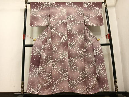 平和屋着物●上質な小紋　霞文　暈し染め　正絹　逸品　AABJ9405ph