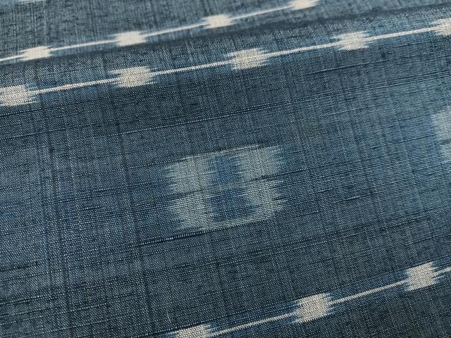 平和屋着物●飯田紬　横段文　正絹　逸品　AABJ9419ph