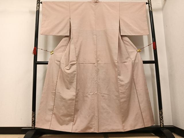 平和屋着物●上質な紬　霞文　正絹　逸品　AABJ9434ph