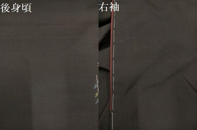 平和屋着物●本場大島紬　カタス9マルキ　古代染色　純泥染　地空き　桜　美紀大島謹製　証紙付き　正絹　逸品　未使用　AABJ9435ph